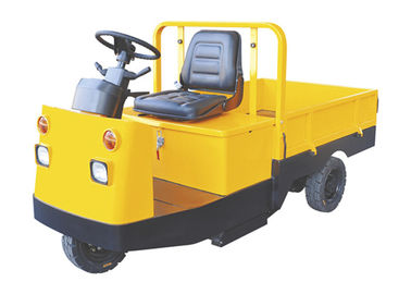 Single Operator Driving Electric Tow Tractor Yellow Color Easy Operation