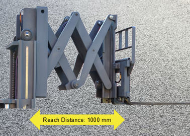Doppeltes Scissor Gabel-schmalen Gang-LKW, Gabelstapler des Schubmaststapler-1600kg